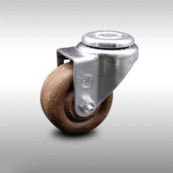 3 Inch SS High Temp Glass Filled Nylon Wheel Swivel Bolt Hole Caster SCC